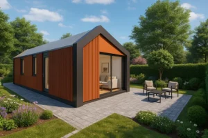 Modulaire woning Flexihuis 54, exterieur van vrijstaande woning